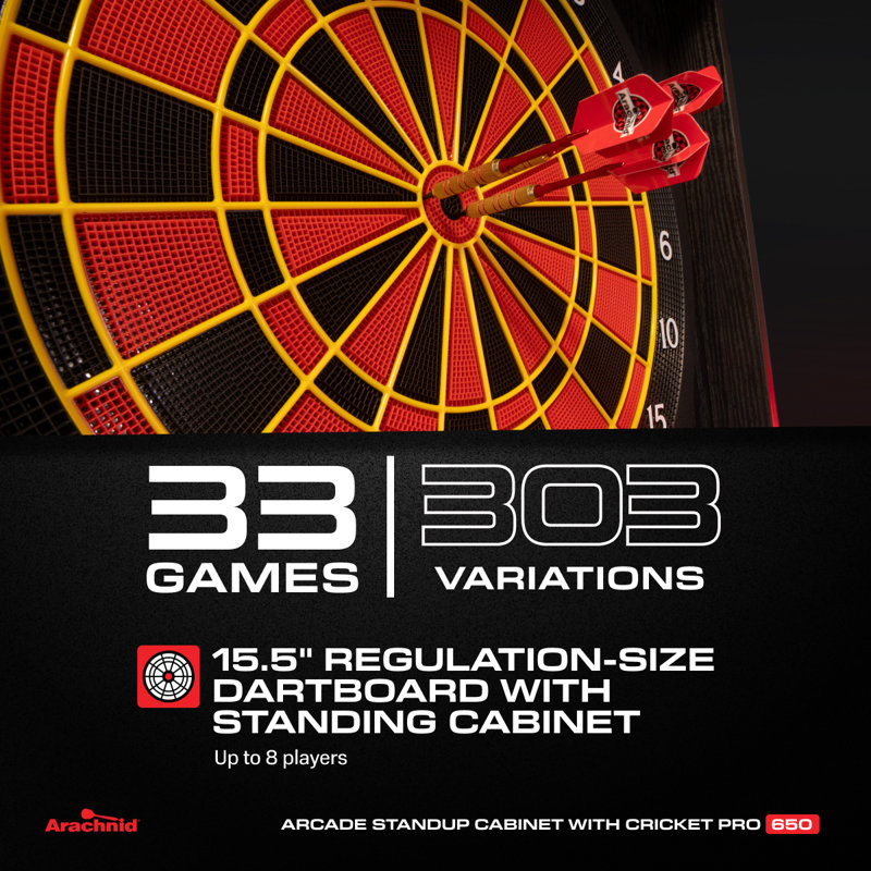 Arachnid Free Standing 650 Electronic Dartboard & Reviews | Wayfair
